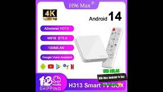 H96 MAX Android 14 Smart TV Box #aliexpress #h313 #sale