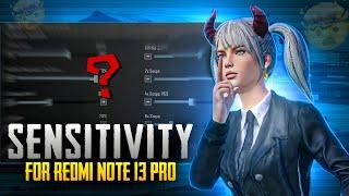 Redmi Note 13 Pro 5G Pubg Controls & Sensitivity  | 4 Finger Full Gyroscope | PUBG Mobile