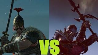 Жар-клинки Дажа vs Клинки Кровавой королевы: Total War Warhammer 3. тесты юнитов v 4.1.4