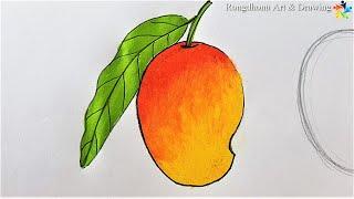 How to draw a Mango Painting  Bangla Voice Tutorial