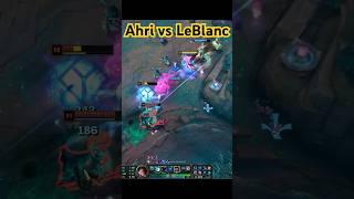 Ahri vs LeBlanc#lol #noxus #league #lolshorts #gaming #1v1 #midlane #shorts #ahri #leblanc