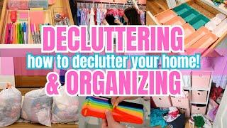 Declutter and Organize With Me! Whole House Declutter Motivation! Clean Declutter Organize
