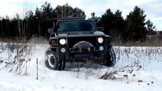 GOODYEAR WRANGLER MT/R with Kevlar in Snow - Hummer H3 Off-Road in snow