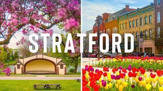 The Strange Story of Stratford Ontario Canada | Walking Tour in 4K