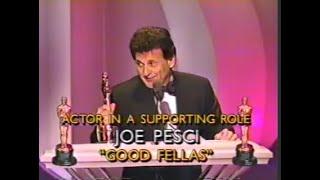 Joe Pesci Winning Oscar for Supporting Actor 1991