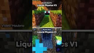 INSANE Minecraft Physics Mod (Liquid Physics) Update - Before V1 vs After V2
