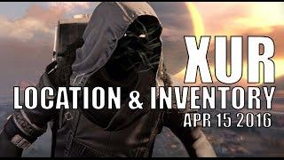 Destiny - Xur Location & Inventory for 4-15-16 / April 15, 2016