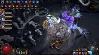 Path of Exile 3 5 hierophant  arc totem the uber elder full party kill