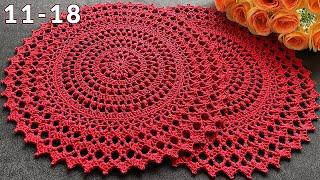 Simple crochet sousplat, Anastasia, 11-18