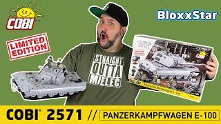 Nasty Tile! COBI® 2571  PANZERKAMPFWAGEN E-100  LIMITED EDITION  1:28 ▶️ REVIEW & HISTORY