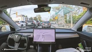 Tesla Full Self-Driving (Supervised) to Soccer & Dinner @ Downtown Toronto