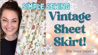 A Skirt Made Out Of A SHEET?!  Let's do it!