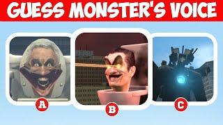 Guess MONSTER'S VOICE #2 | Skibidi Toilet Meme, Season 1-33