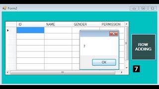 Dynamically Adding Rows in Datagridview in DOT NET