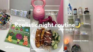 Realistic night routine after my 9-5️ relaxing, cozy & productive