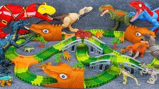 120 Minutes Of Satisfaction With Unboxing Dinosaur World Race Track Set ASMR | Review Toys