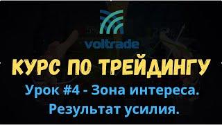Курс по крипто-трейдингу. Урок 4 - Зона интереса. Результат усилия.