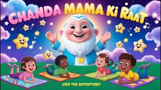 Chanda Mama Ki Raat | Hindi Rhymes for Kids | NEK Studio