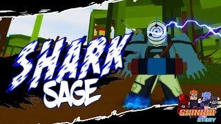 Shark Sage Showcase! | Wanazami/Hoshigake Clan in Shinobi Story Roblox | iBeMaine