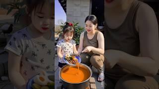 Beautiful Mom and Cute Baby Cooking Together | Heartwarming Family Kitchen Moments