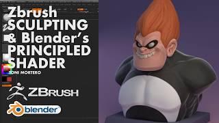 Zbrush Sculpting & Blender's Principled Shader