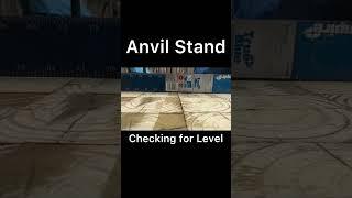 Leveling the top of the anvil stand with the power planer #shorts #anvilstand #powertools
