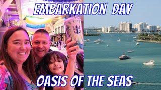 Embarking Royal Caribbean's Oasis of The Seas! Wow What A Ship!! All The Information And Fun !!