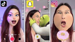 TIKTOK vs SNAPCHAT vs INSTAGRAM FILTERS TESTEN! #4 || Fan Friday