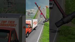 Cars vs Giant Rotating Hammer - BeamNG.Drive