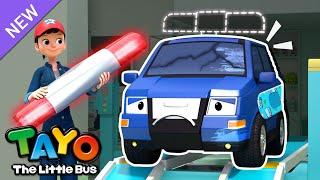 Rescue Team Repair Shop Song | Police Car's Siren is Missing | Song for Kids | Tayo the Little Bus