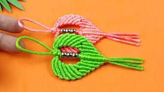 CORAZÓN de paracord súper fácilllavero | How to make a Paracord Key Chain Handmade DIY Tutorial #43