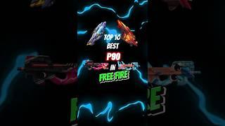 Top 10 p90 gun skin free fire | Best p90 skin|freefire smg|#shorts#Headshot machine#Top 10 2024