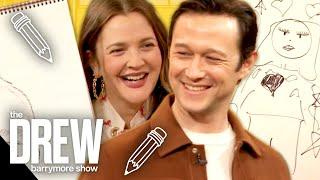 Joseph Gordon-Levitt and Drew Draw Hilarious Portraits of Each Other | Masterpiece in a Minute