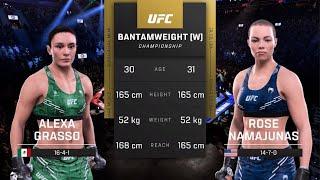 Alexa Grasso vs Rose Namajunas – UFC 5 Showdown: Battle for the Flyweight Crown!