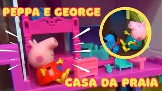 Peppa Pig na casa da praia ! Uau !  #peppapig #peppa #toys