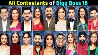 Bigg Boss 18 all Contestants list Name and Full Details