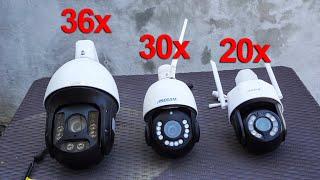 Security Camera Zoom Comparison: 36x vs 30x vs 20x (Sunba, Asecam, Annke)