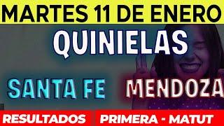 Quinielas Primera y matutina de Santa fé y Mendoza Martes 11 de Enero