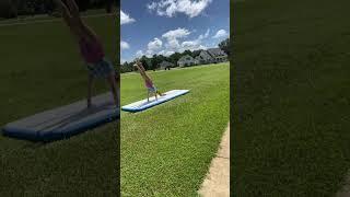 Round off backhand spring! #gymnast #backhandspring #gymnastics #gymnasters #gymnastics