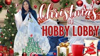 HUGE HOBBY LOBBY CHRISTMAS HAUL 2024 – 50% OFF HOLIDAY DECOR!