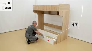 Assembly instruction. Bunk bed with sofa Arizona