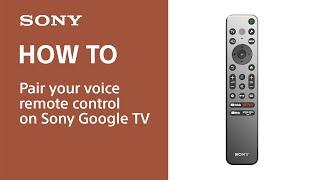 How to pair your Sony voice remote control