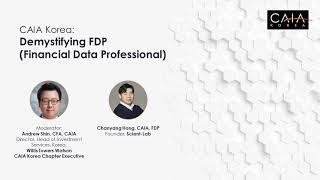 CAIA Korea  Demystifying FDP Financial Data Professional