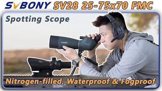 SVBony SV28 Spotting Scope 25-75x70 FMC - Unboxing & Review