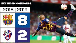 FC Barcelona vs SD Huesca (8-2) | 2018/19 Season - Extended Highlights