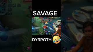Choox TV dyroth SAVAGE!  #mobilelegends #dyroth #chooxtv #savage