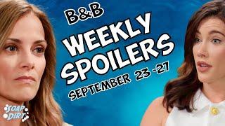 Bold and Beautiful Weekly Spoilers Sept 23-27: Dying Taylor’s Pain & Steffy Rants #boldandbeautiful