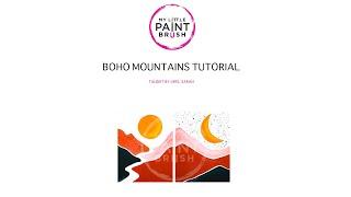 HOW TO PAINT! Acrylic Painting for Beginners | BOHO MOUNTAINS | My Little Paintbrush