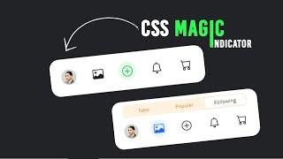 Animated Navigation Menu Indicator using Html CSS & Javascript | Magic Indicator @code_clear9390