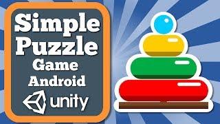 Unity Tutorial How To Make Simple Puzzle Game | Stacking Rings Pyramid Educational Game For Kids